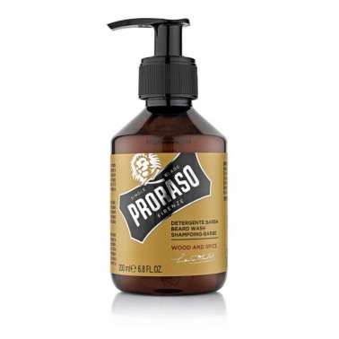 CHAMPÚ PARA BARBAS WOOD AND SPICE DE PRORASO DE 200 ml