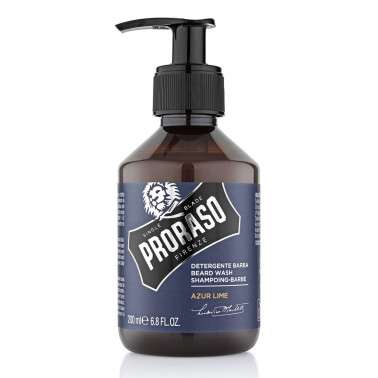 CHAMPÚ PARA BARBAS AZUR LIME DE PRORASO DE 200 ml.