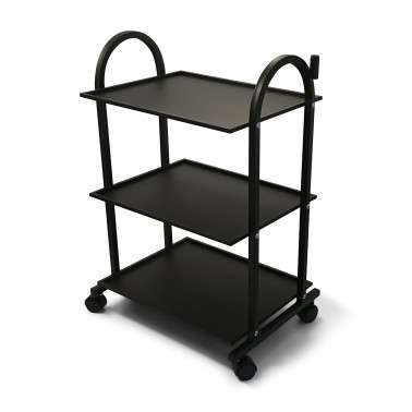 Carrito de estetica 3 estantes - metálico