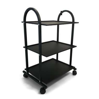 Carrito de estetica 3 estantes - metálico