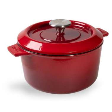 OLLA WOLL IRON HIERRO FUNDIDO ROJA 120CI DE 20 cm.