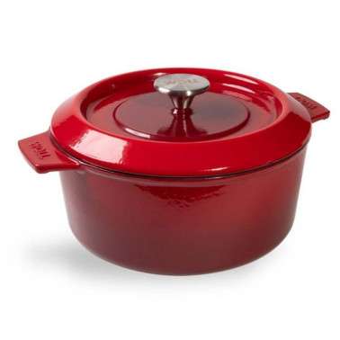 OLLA WOLL IRON HIERRO FUNDIDO ROJA 124CI DE 24 cm.