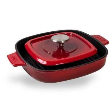 GRELHA DE FERRO VERMELHO 624-2CI 24 x 24 cm.