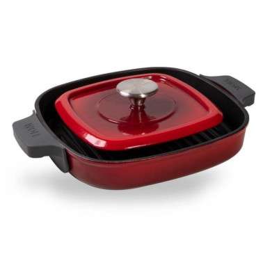 GRELHA DE FERRO VERMELHO 624-2CI 24 x 24 cm.