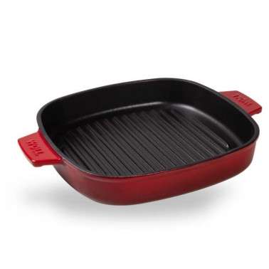 PARRILA WOLL IRON HIERRO FUNDIDO ROJA 624-2CI DE 28 x 28 cm.