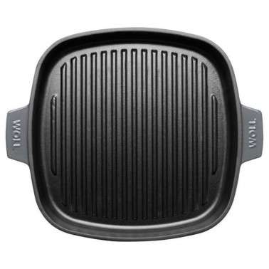 PARRILA WOLL IRON HIERRO FUNDIDO ROJA 624-2CI DE 28 x 28 cm.