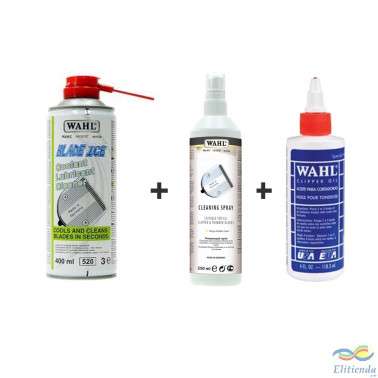 Pack Wahl - Lubricante, refrigerante, desinfectante y bactericida Wahl