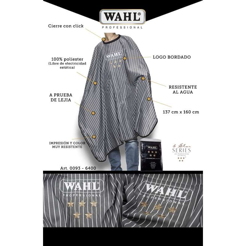  Wahl Professional Capa de barbero serie 5 estrellas