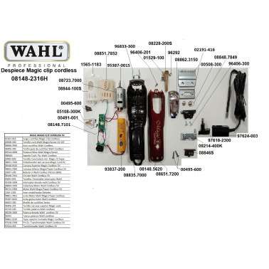 recambios wahl magic clip sin cable a bateria v5 cordless