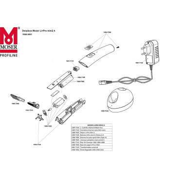 Despiece Moser Li Pro ll MINI 1588