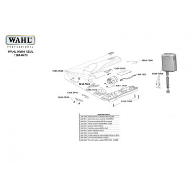 PEÇAS DE REPOSIÇÃO WAHL KM 10