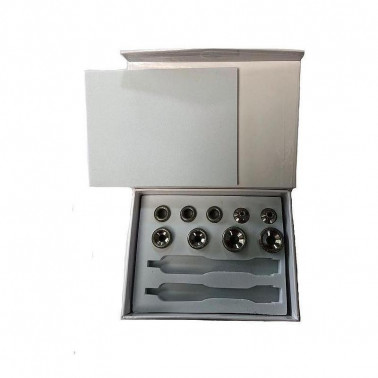 Cabeças de diamante para equipamentos de microdermoabrasão Weelko 9 peças.