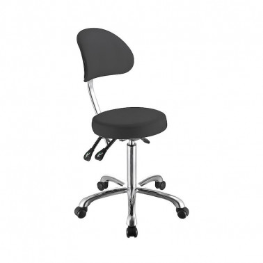 TABURETE CON RESPALDO ERGONÓMICO WEELKO 1025B COMFORT
