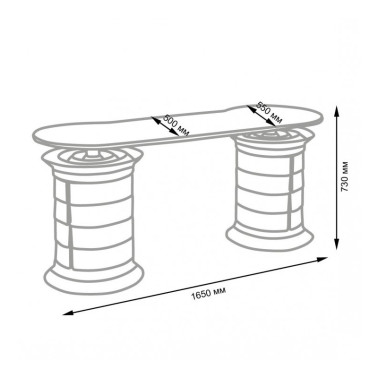 Mesa manicura profesional Elite Grande Plus Blanco