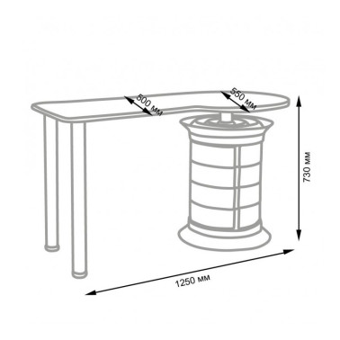 Mesa manicura Elite Plus Blanco