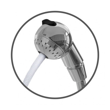 Pica lavacabezas Pirámide cerámica blanca