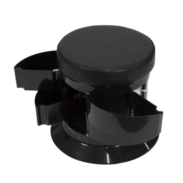 Taburete estética profesional Sergio Plus Negro