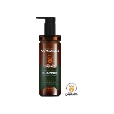 CHAMPÚ DE BARBA Y BIGOTE VASSO 230 ml.