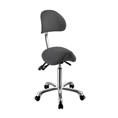 TABURETE ERGONÓMICO REGULABLE EN ALTURA Y RESPALDO - WEELKO 1025A