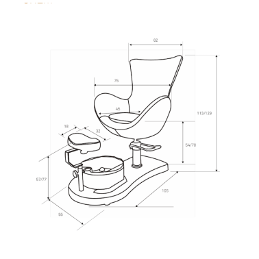 Sillón pedicura Weelko wks019