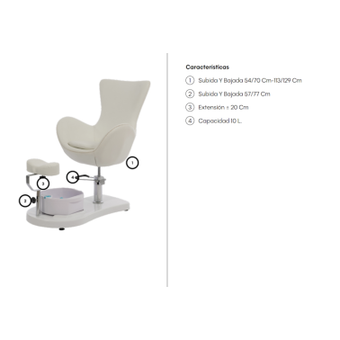 Sillón pedicura Weelko wks019
