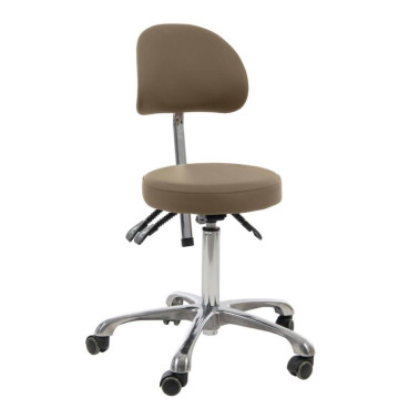 TABURETE CON RESPALDO ERGONÓMICO WEELKO 1025B COMFORT